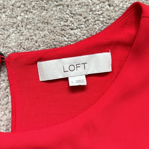 Loft Red Blouse - Picture 4 of 5